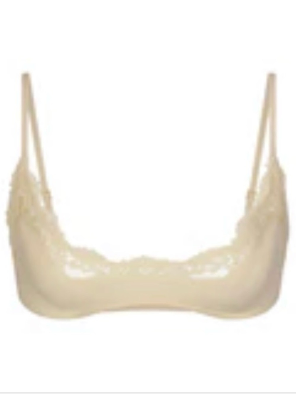 SKIMS FITS EVERYBODY LACE SCOOP BRALETTE - Butter